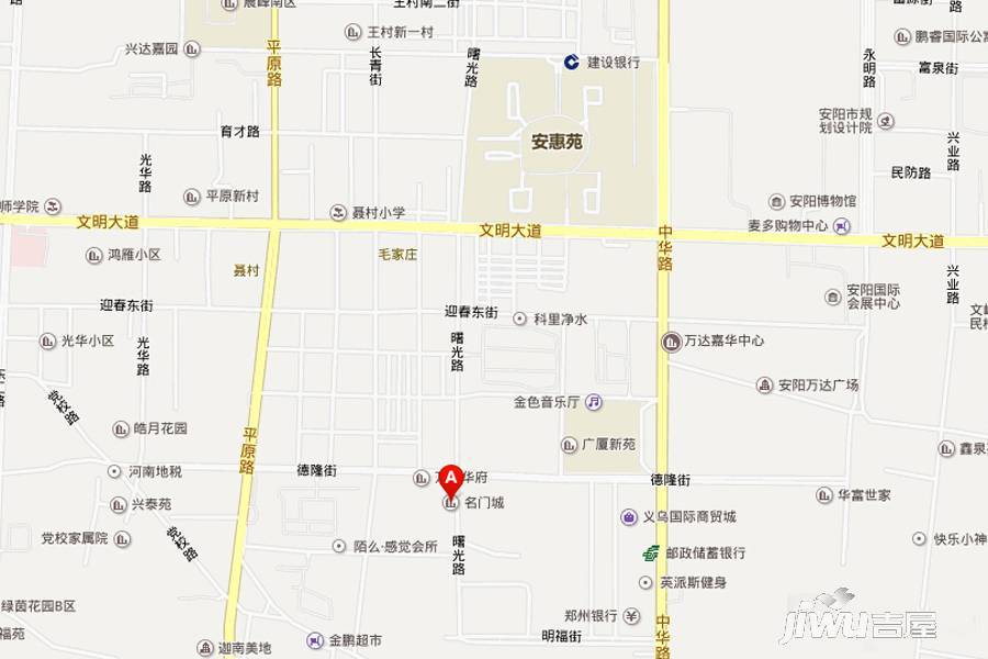 名门城位置交通图