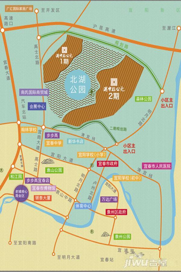 华地公元位置交通图图片