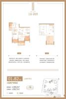 江南金悦湾3室2厅2卫130.2㎡户型图