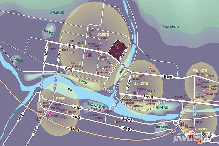 东尚天誉位置交通图