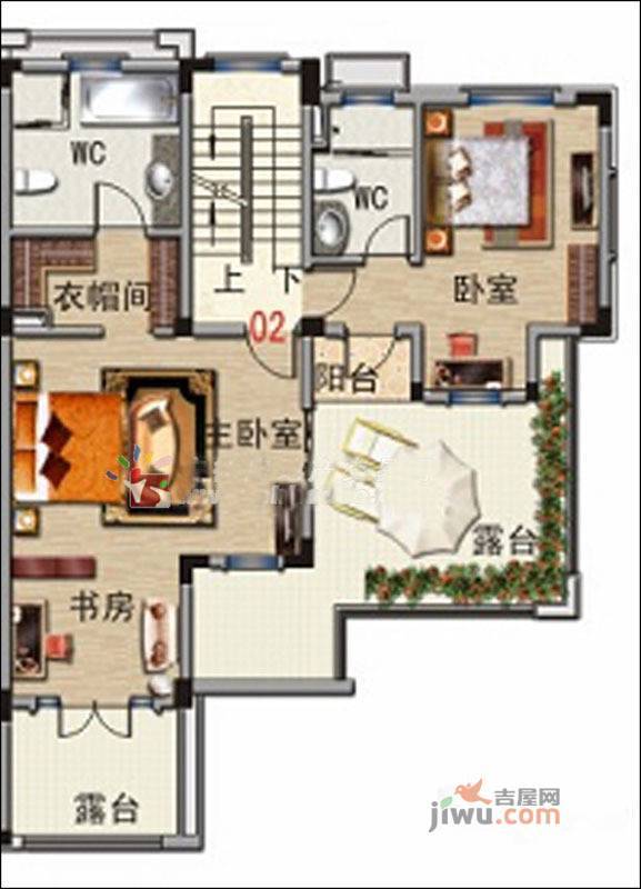 巢湖碧桂园5室2厅1卫291.1㎡户型图