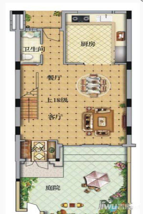 巢湖深业半汤御泉庄（别墅）3室2厅4卫168㎡户型图