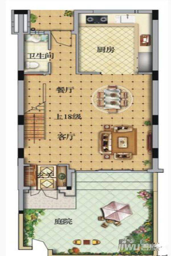 深业御泉山庄3室2厅4卫168㎡户型图