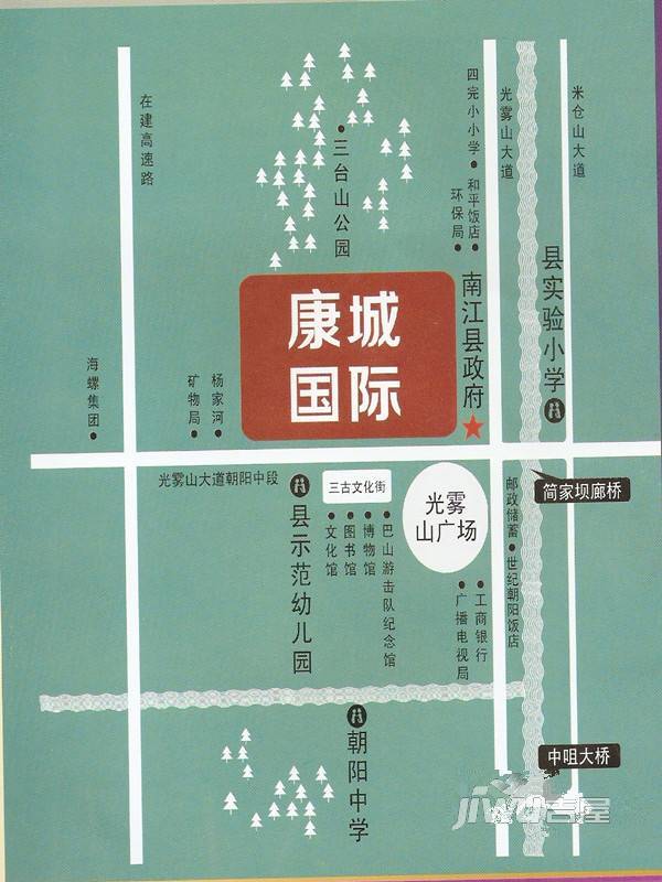 南江康城国际位置交通图图片