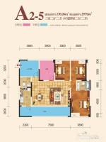 平昌康鹏中央城邦3室2厅2卫130.3㎡户型图