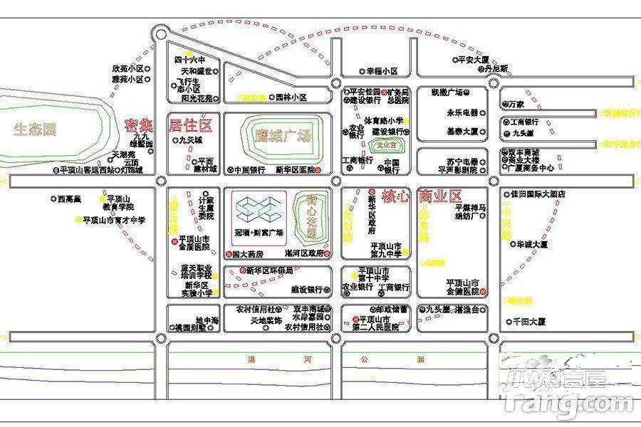 冠瑞财富广场位置交通图图片