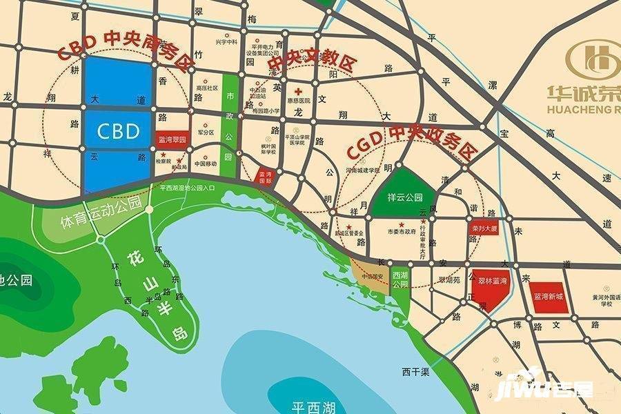 华诚蓝湾翠园位置交通图图片