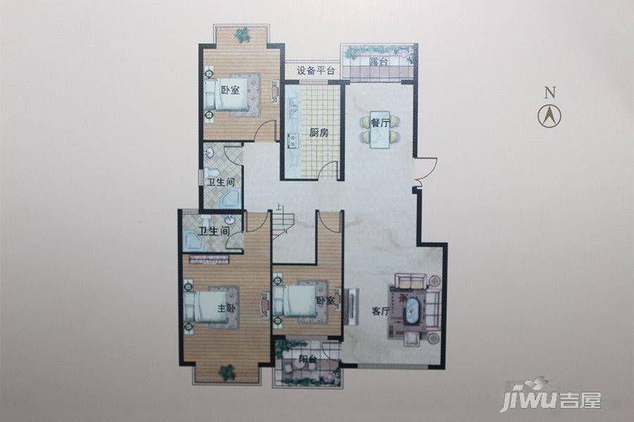 鹰皇花园5室2厅4卫247㎡户型图