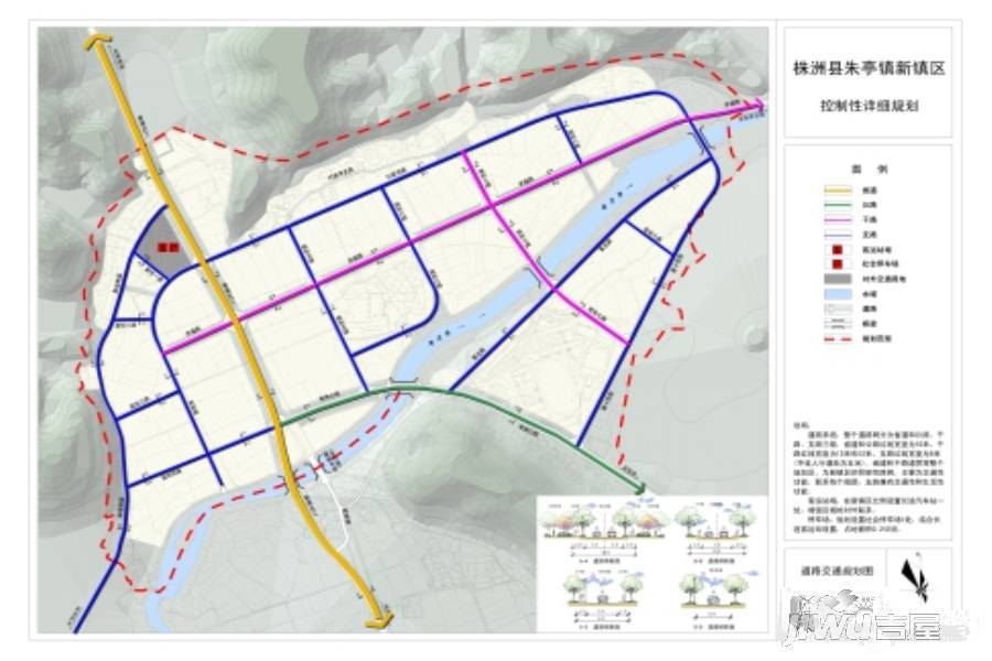 朱亭新城规划图图片