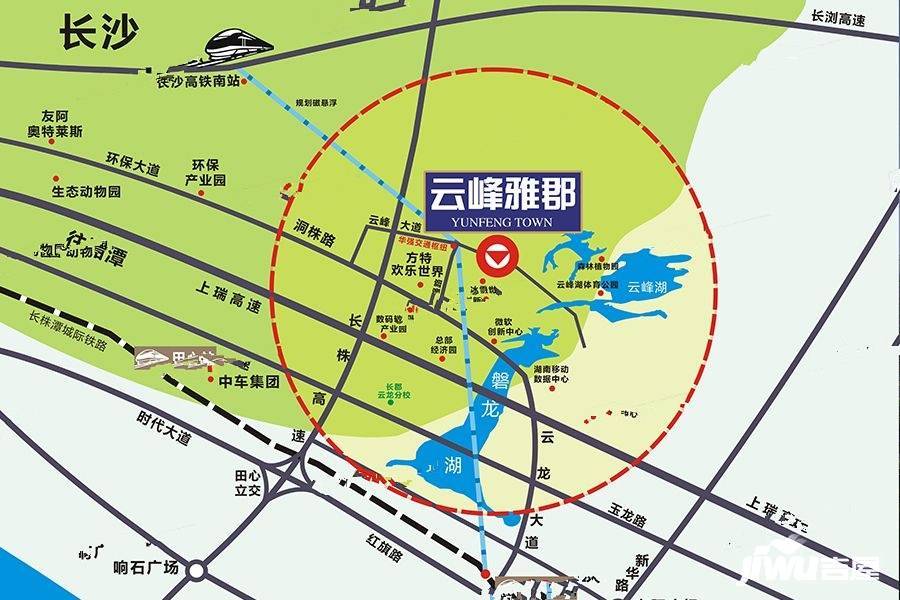 云峰雅郡位置交通图
