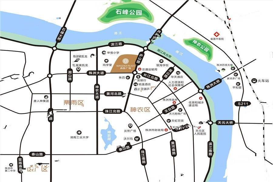 尚格广场位置交通图图片