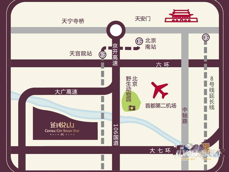 龙TOWN铂悦山位置交通图7