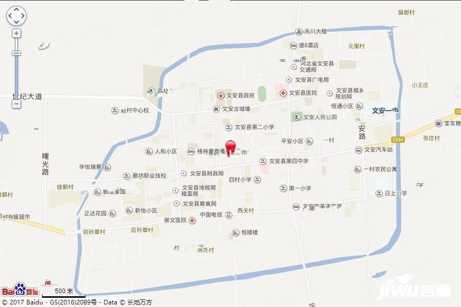 新文安孔雀城位置交通图1