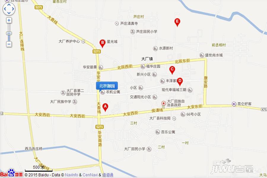 北京御园位置交通图图片