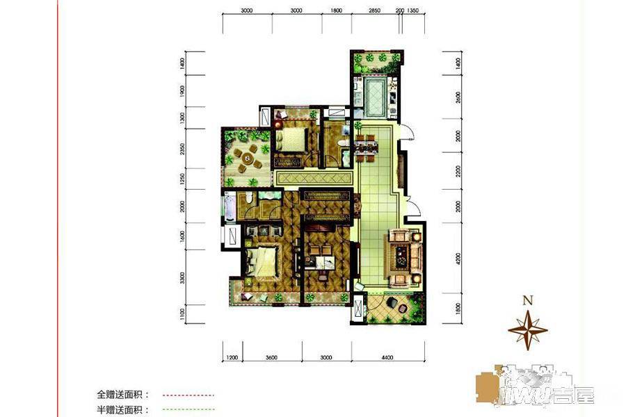 永定河孔雀城剑桥郡
                                                            4房2厅2卫
