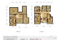 蓝山郡4室2厅3卫152㎡户型图