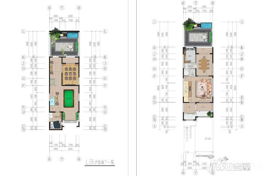 燕南郡4室2厅4卫195㎡户型图