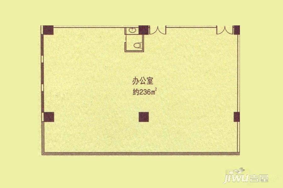 美好梧桐大厦1室0厅1卫236㎡户型图