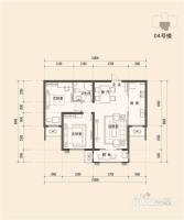 紫霞胜境2室2厅1卫93.6㎡户型图