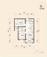 紫霞胜境2室1厅1卫74.9㎡户型图