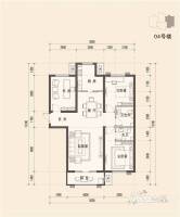 紫霞胜境3室2厅2卫121.8㎡户型图