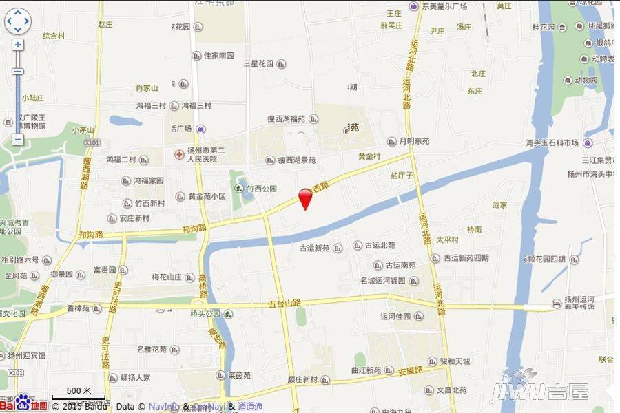 扬州新城吾悦广场位置交通图