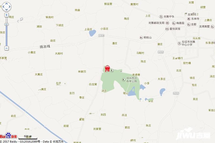 扬州玥珑湖位置交通图