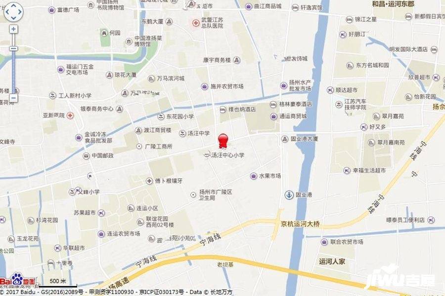 林安扬州智慧生活城位置交通图