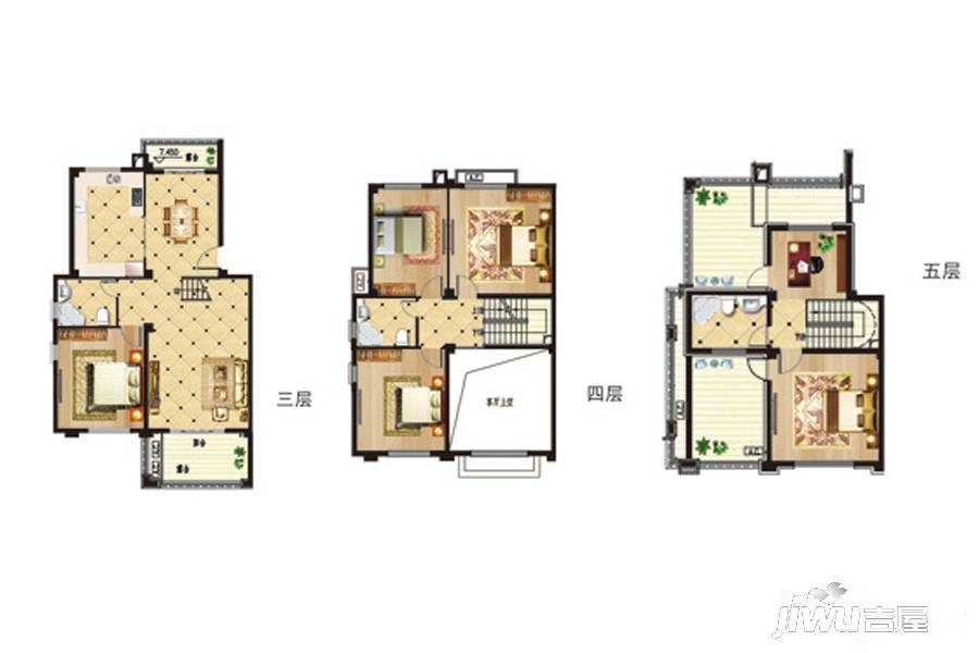 香缇花园6室2厅3卫239.4㎡户型图