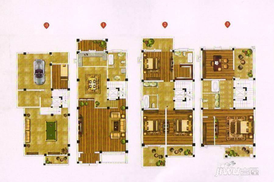 龙湖美墅6室3厅4卫438㎡户型图