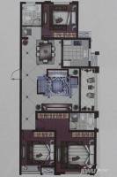 扬子万象都汇3室2厅1卫128㎡户型图