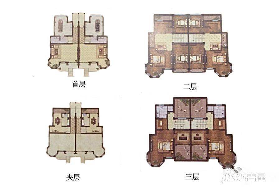 典藏园御园5室3厅3卫270㎡户型图