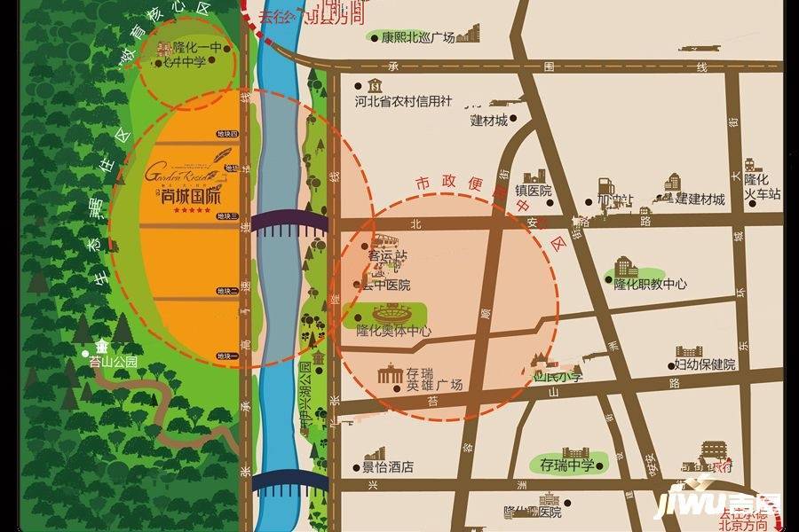 尚城国际位置交通图图片