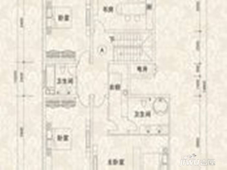 泰隆华林园3室2厅2卫136㎡户型图