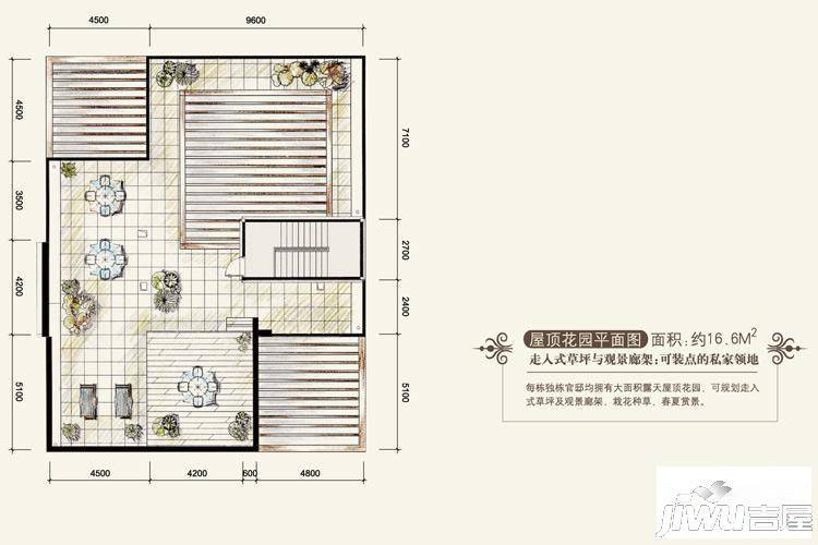 洄龙湖邸1室0厅0卫16.6㎡户型图