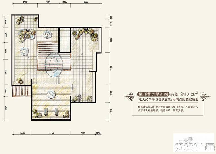 洄龙湖邸1室0厅0卫13.2㎡户型图