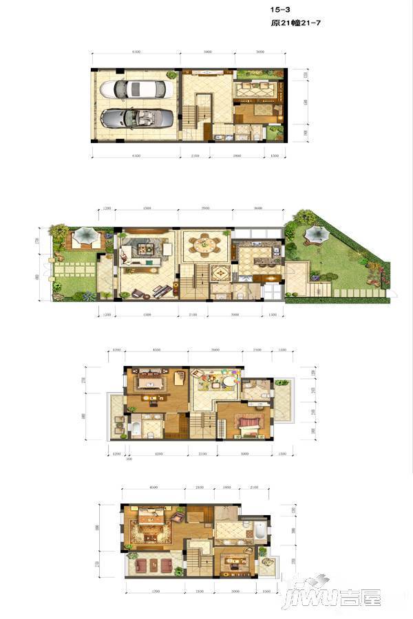 保亿围庐6室4厅3卫260㎡户型图