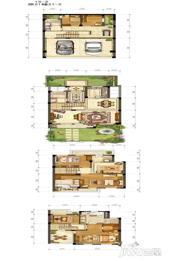 保亿围庐6室4厅3卫260㎡户型图