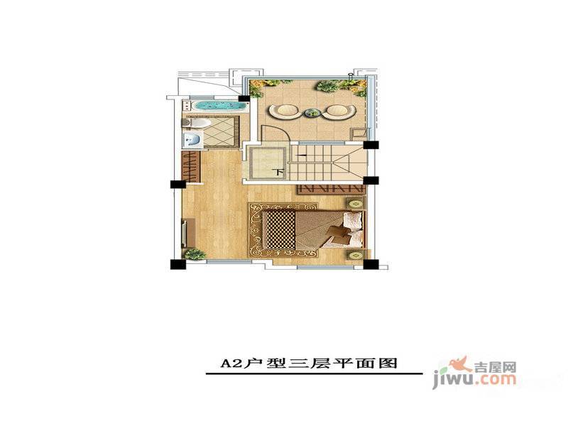 三盛颐景御园1室0厅1卫76㎡户型图