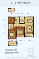 中國鐵建德信君宸3室2廳2衛89㎡戶型圖