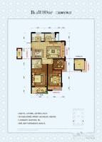 中國鐵建德信君宸3室2廳2衛89㎡戶型圖