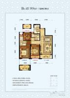 中國鐵建德信君宸3室2廳2衛89㎡戶型圖