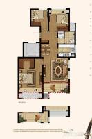 陽光城翡麗灣3室2廳1衛88.5㎡戶型圖