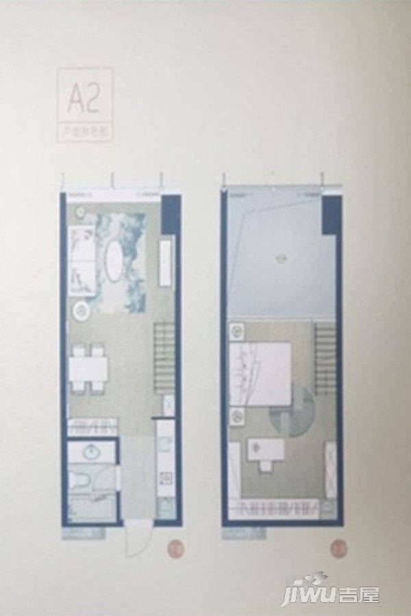 天合公馆1室2厅1卫118㎡户型图