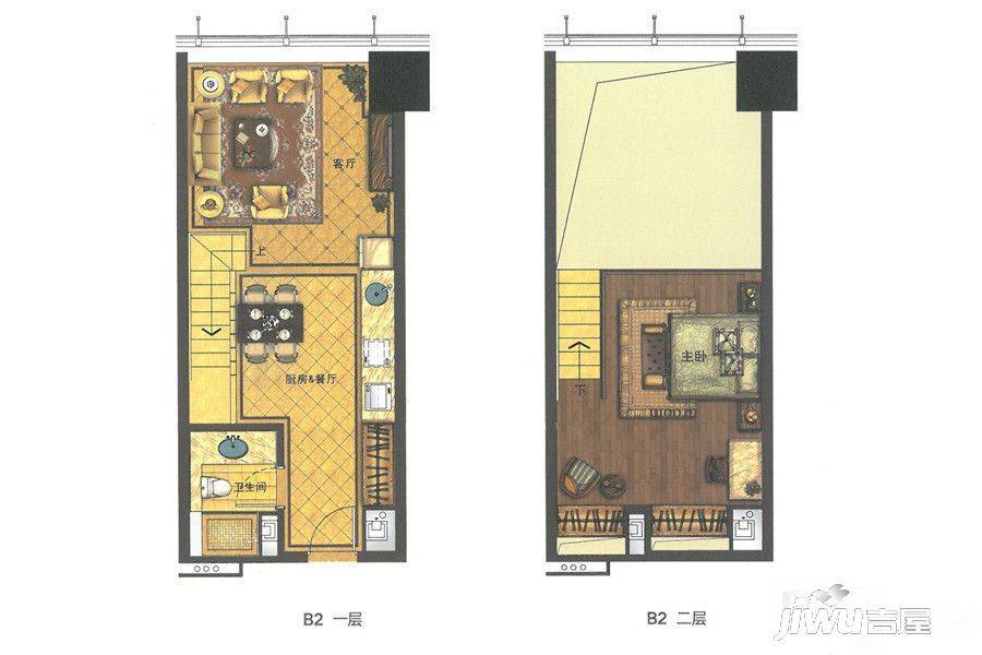 天合公馆1室1厅1卫109.7㎡户型图