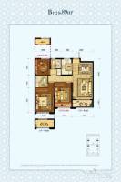 中國鐵建德信君宸3室2廳2衛89㎡戶型圖