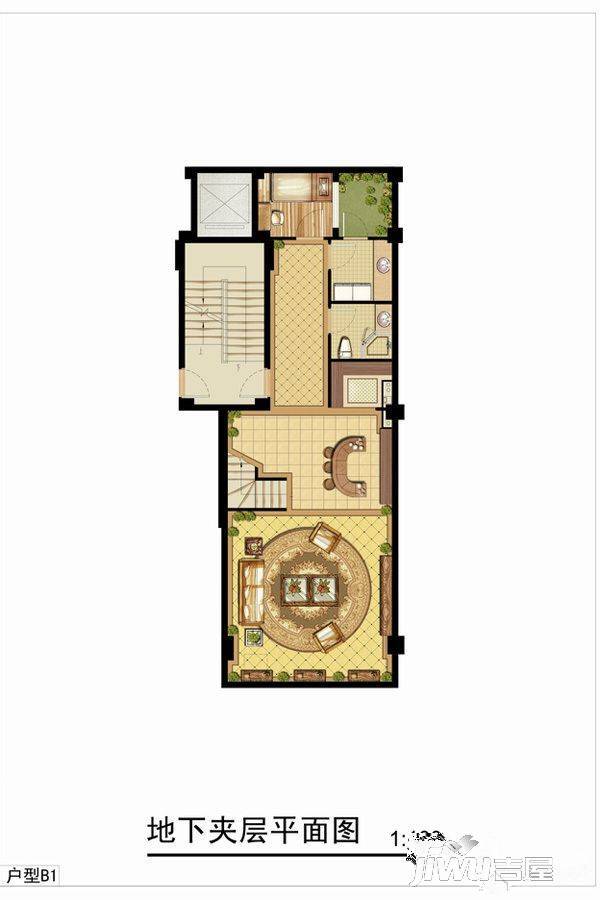 西湖墅4室3厅2卫165㎡户型图