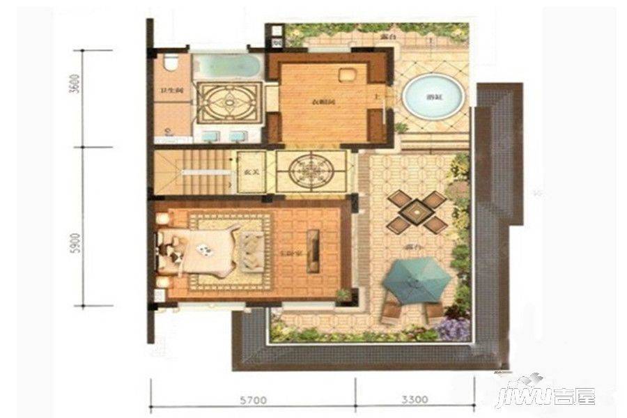 龙湖春江天玺7室6厅5卫210㎡户型图