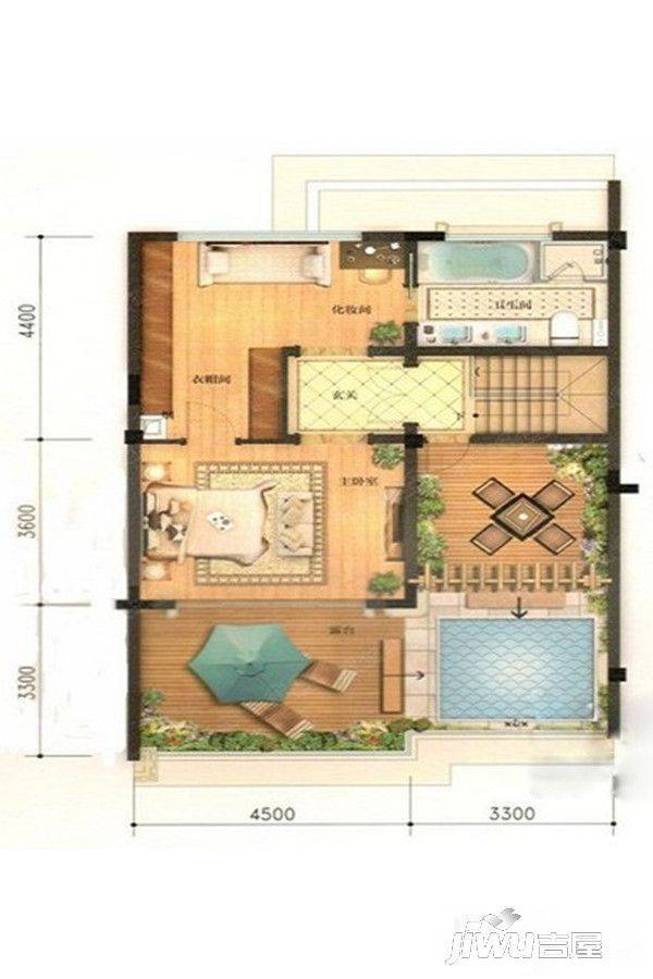 龙湖春江天玺6室4厅5卫177㎡户型图