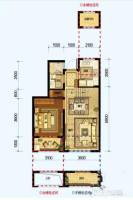中国铁建德信君宸3室2厅2卫89㎡户型图